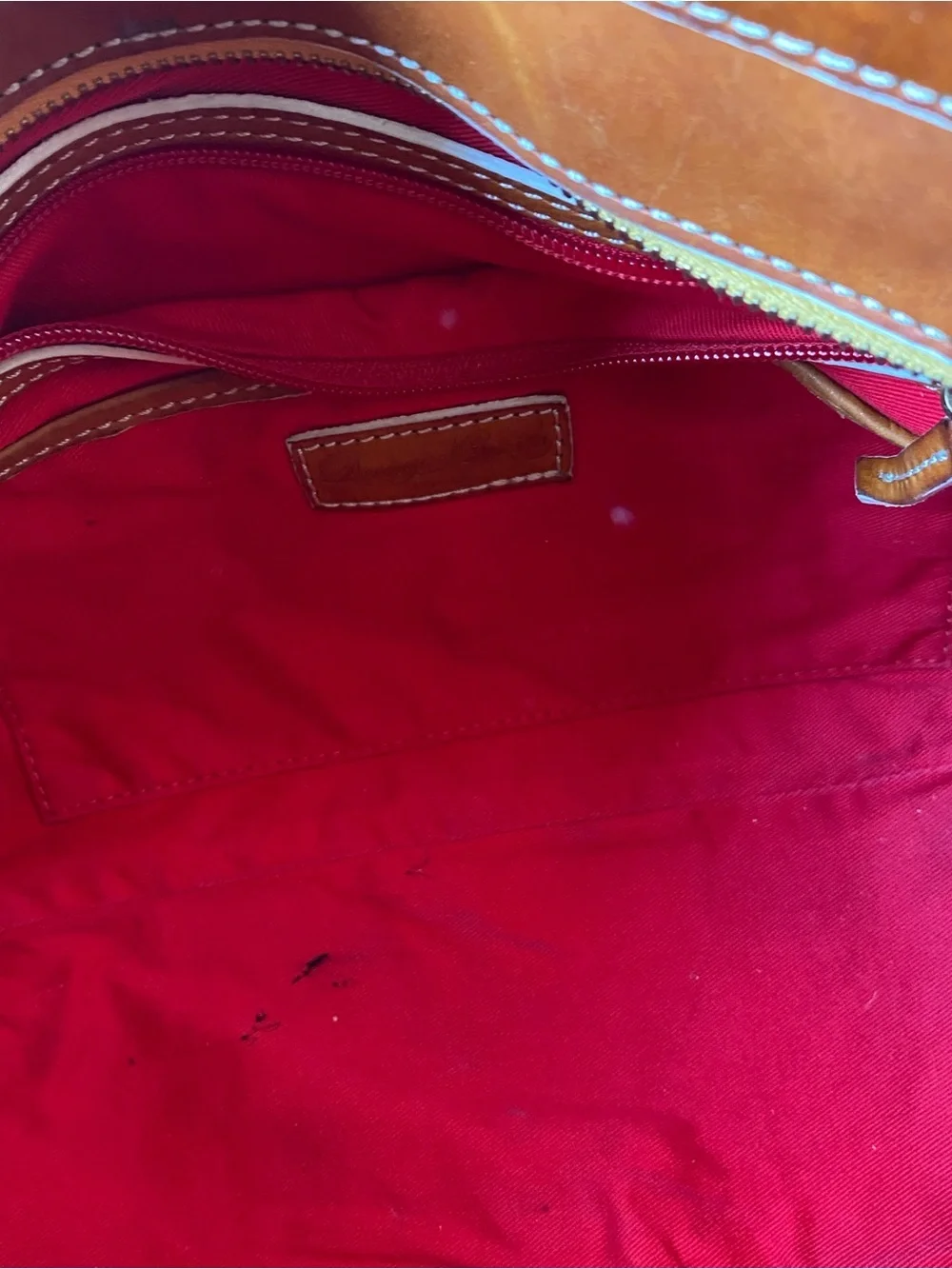 Vintage Dooney&Bourke Florentino Edge Shopper in English Tan